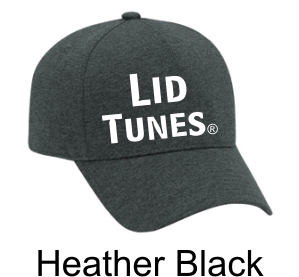 Lid Tunes Heather Black Hat